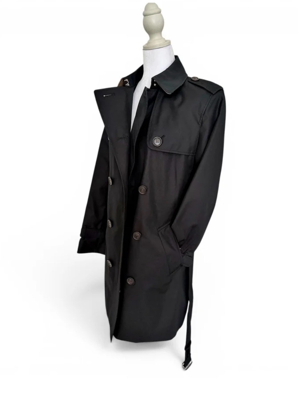 Women’s Black Classic Trench Coat - Timeless Outerwear